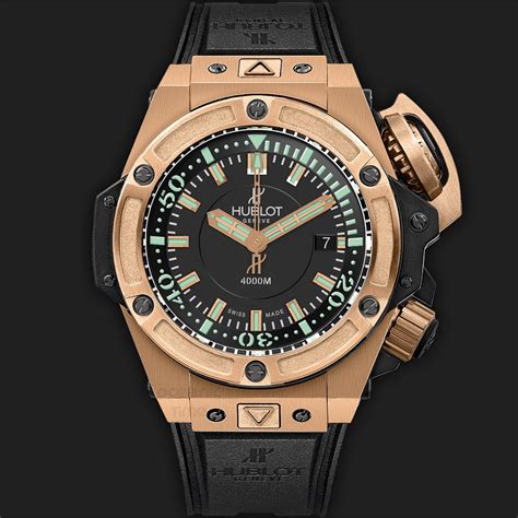 hublot king power oceanographic 4000 king gold 48mm|Hublot oceanographic diver watch.